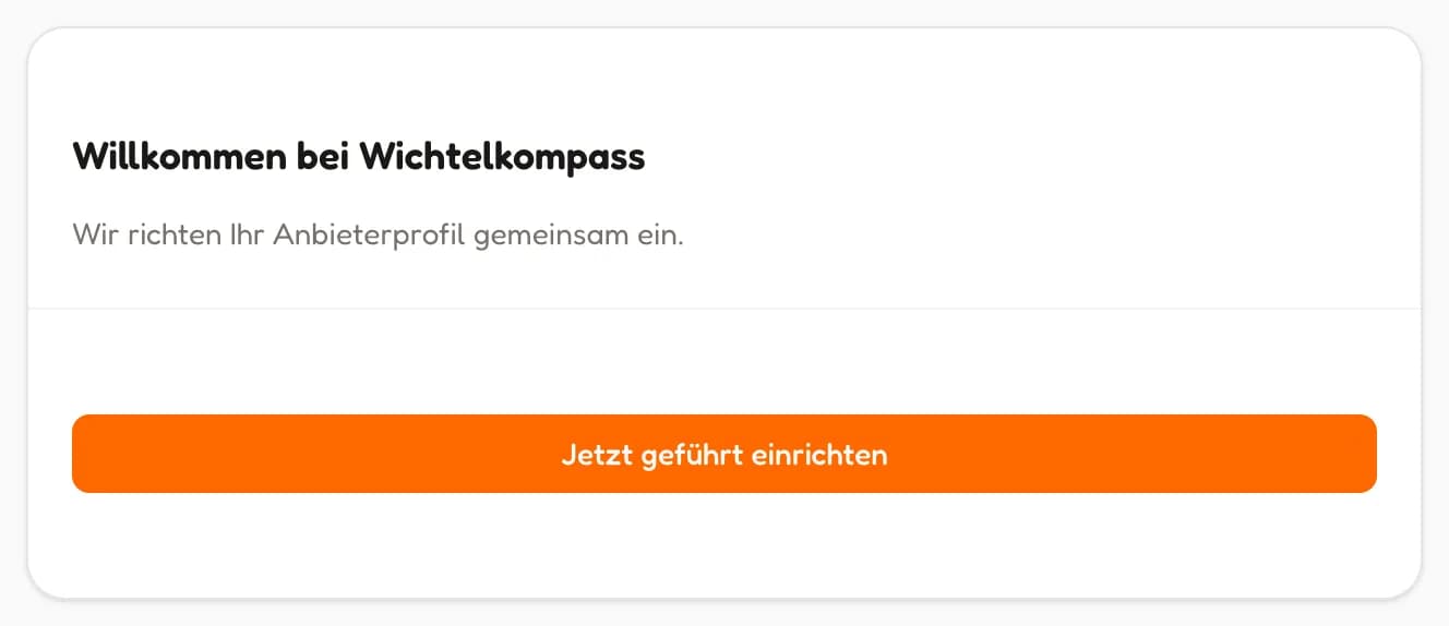Willkommensseite des Einrichtungs-Assistenten (in voller Größe öffnen)